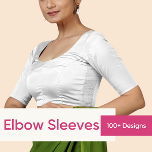 Elegant and Stylish: Top Elbow Sleeve Saree Blouse Designs