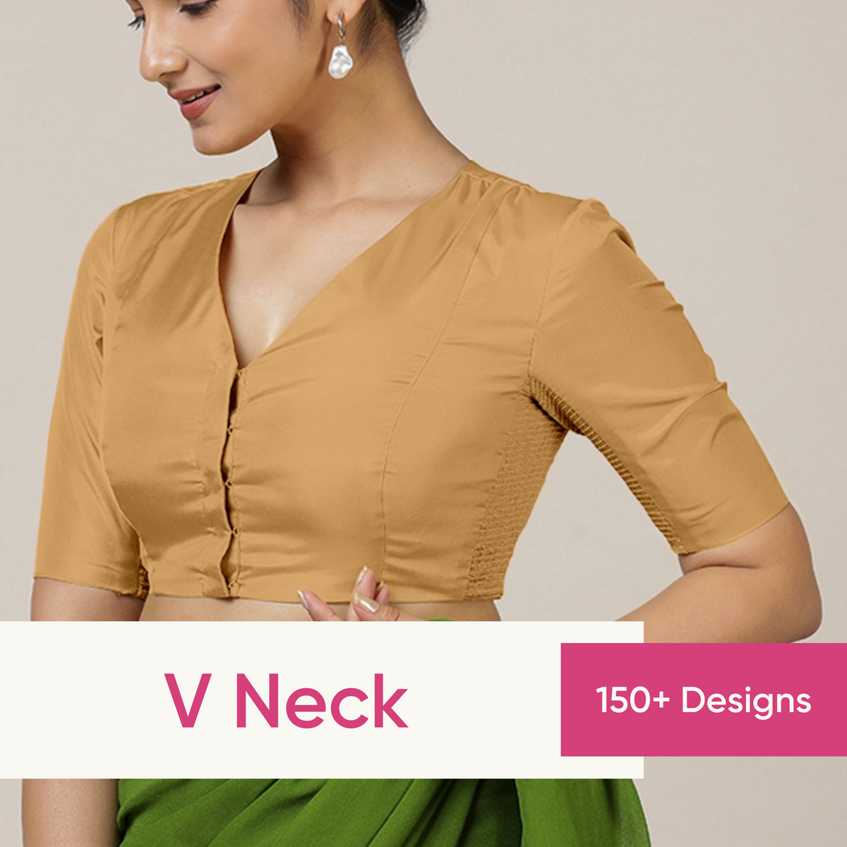 V Neck FlexiFit™ Blouses
