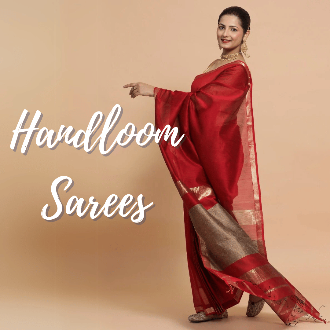 Handloom Maheshwari Cotton Silk Saree