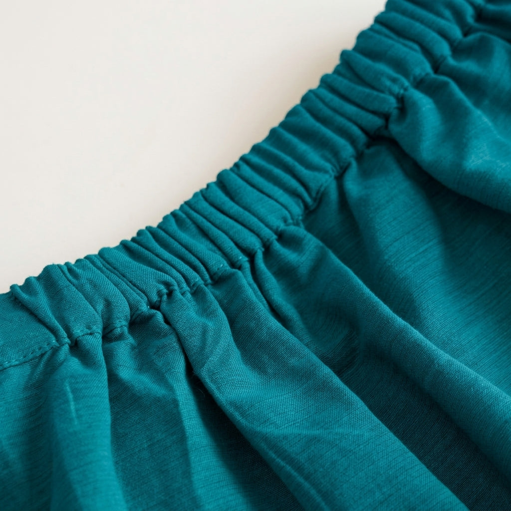 Gungun x Tyohaar | Cerulean Blue Mangalgiri Cotton Ready-To-Wear Saree