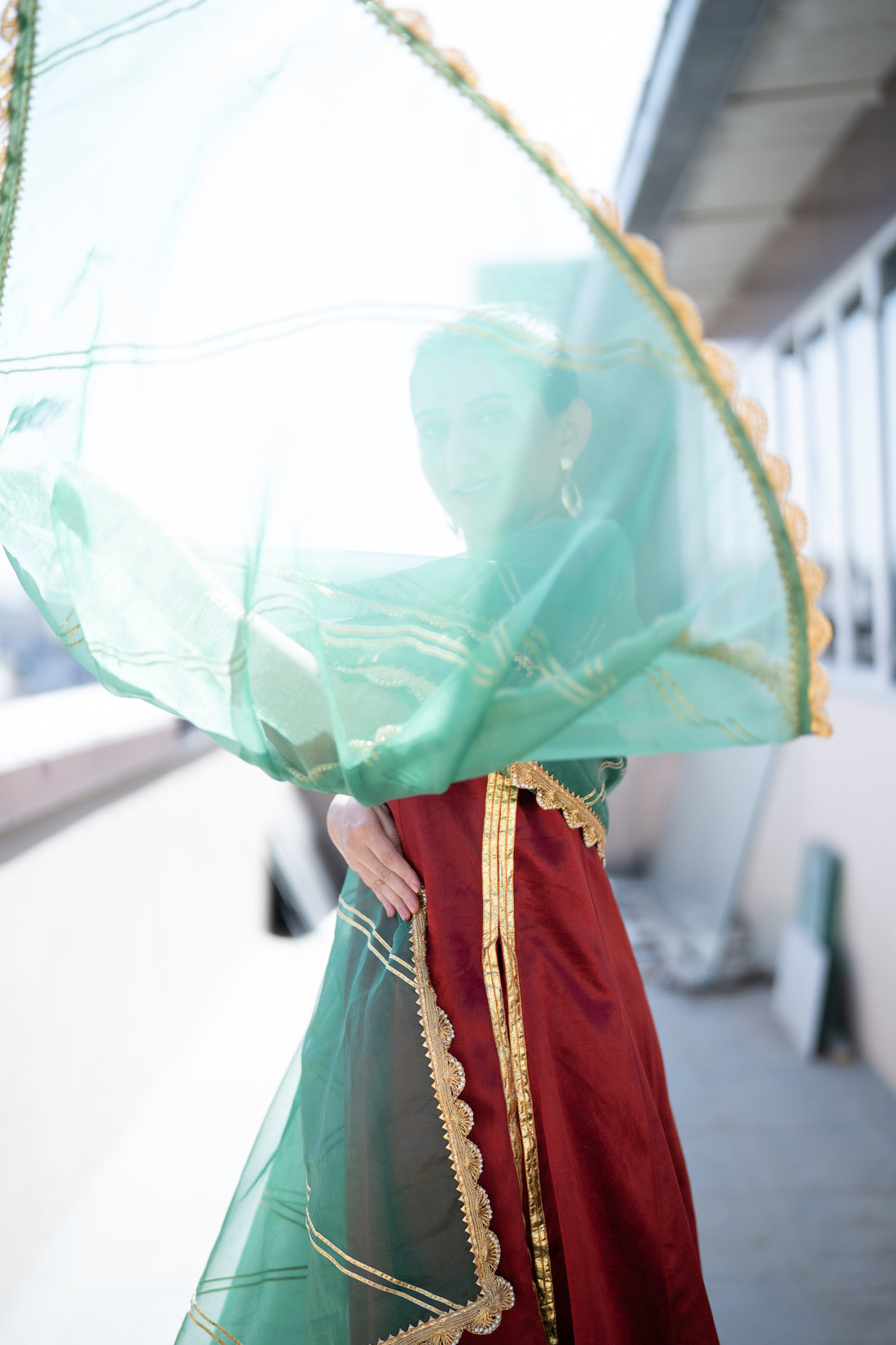 Panna x Tyohaar Dupatta (view 3).