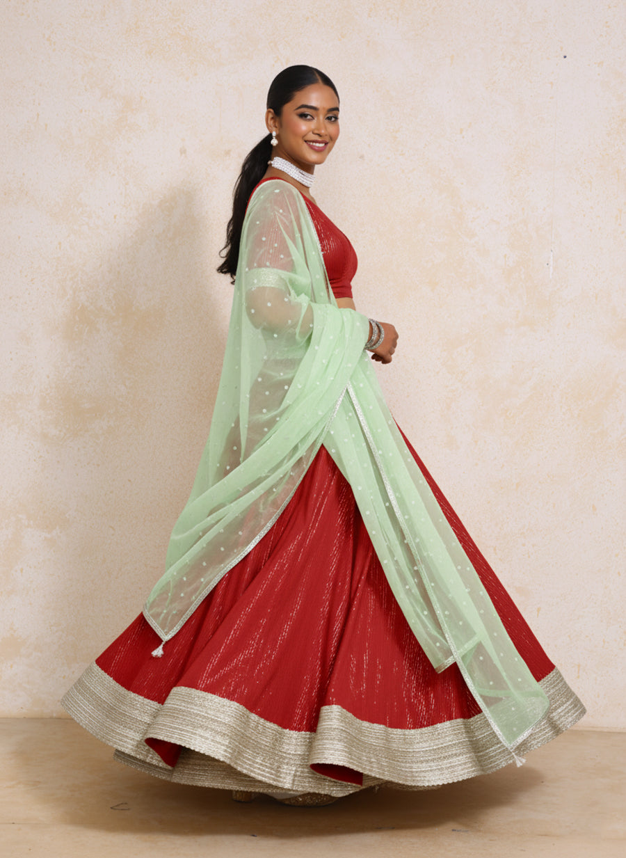 Buy Red Lehengas Online