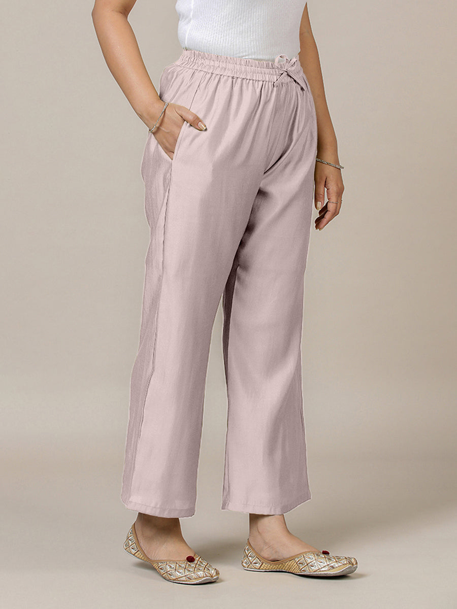 Fiza x Rozaana Pant/Trousers, in Purple, made for daily & work (view 7).