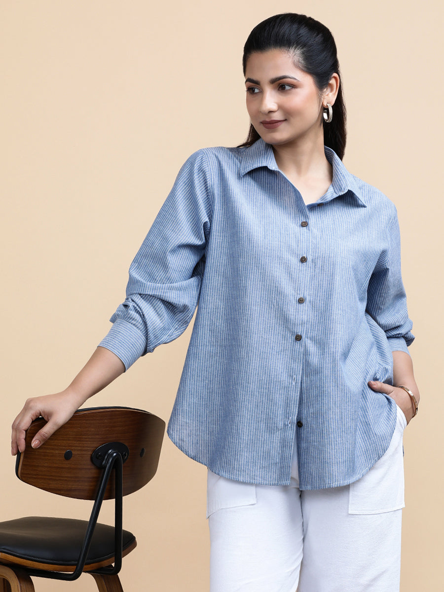 Artisanal Handloom Khadi Cotton Shirts for Women