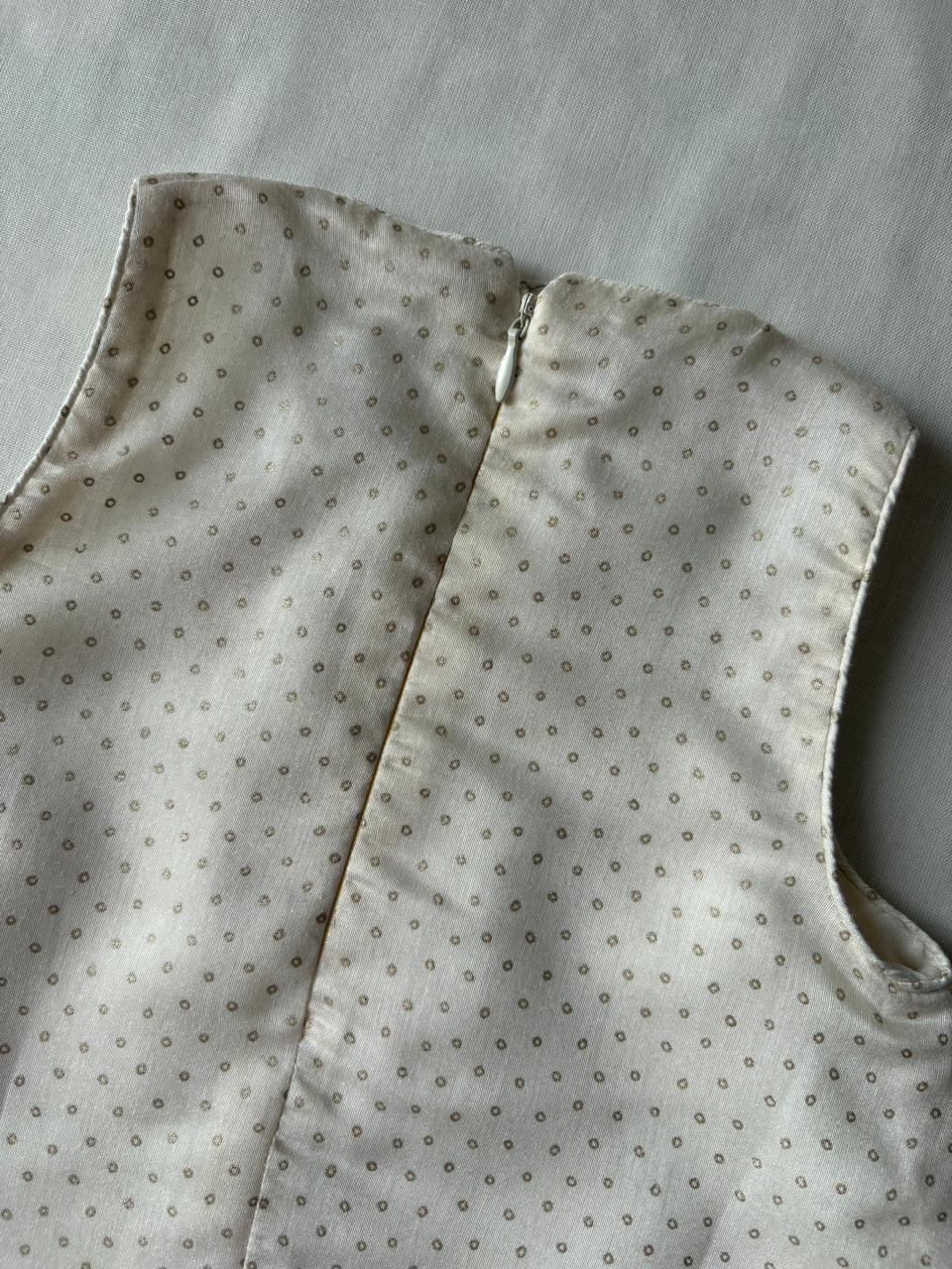 Kitty x Tyohaar Kidswear - Girls, in Chandheri, featuring sleeveless and jewel neckline, made for party & festive (view 5).