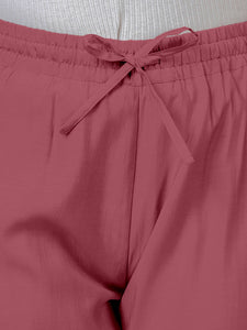 Fiza x Rozaana | Straight Pant in Rose Pink