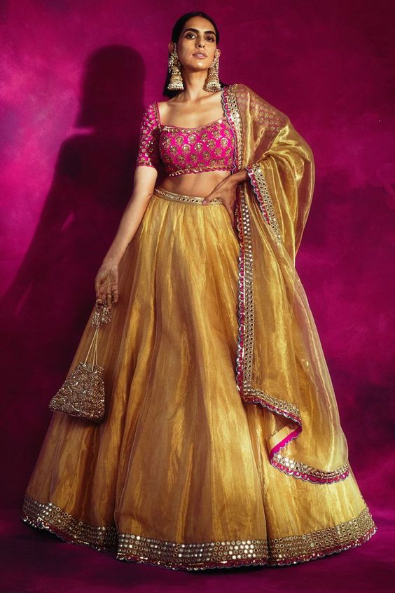Gold Haldi Outfit