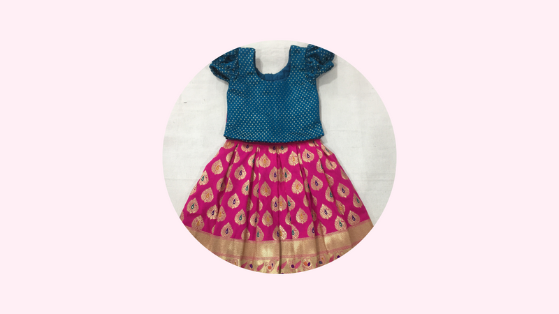 6 Beautiful Pattu Pavadai Designs For Kids That Binks Can Stitch