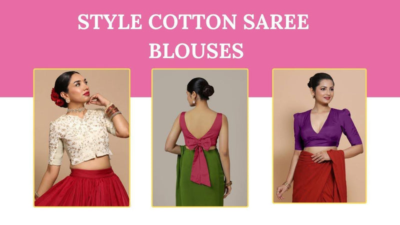 cotton saree blouses