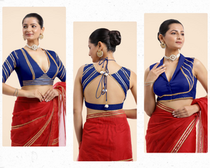 Embracing the Serenity of Blue: The Versatility of the Blue Saree Blouse