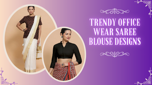 trendy office wear saree blouse designs