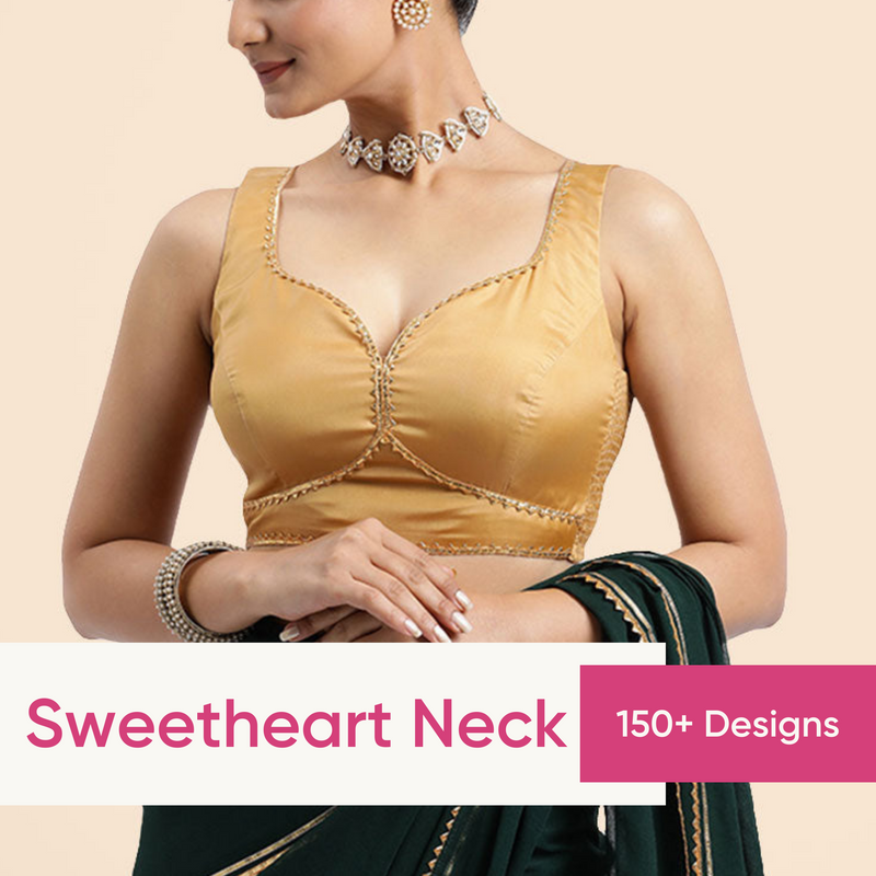 FlexiFit™ Sweetheart Neck Readymade Blouses