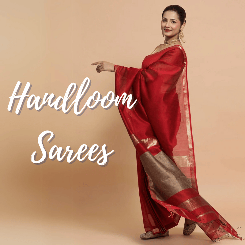 Handloom Maheshwari Cotton Silk Saree