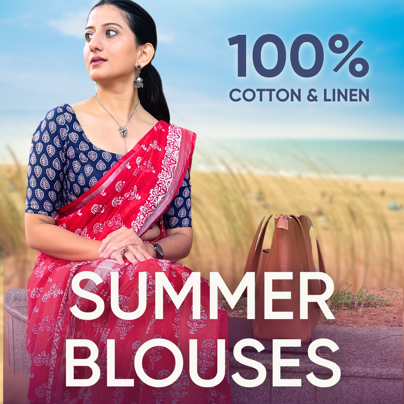 Shop Readymade Blouses, Sarees and more for Summer
