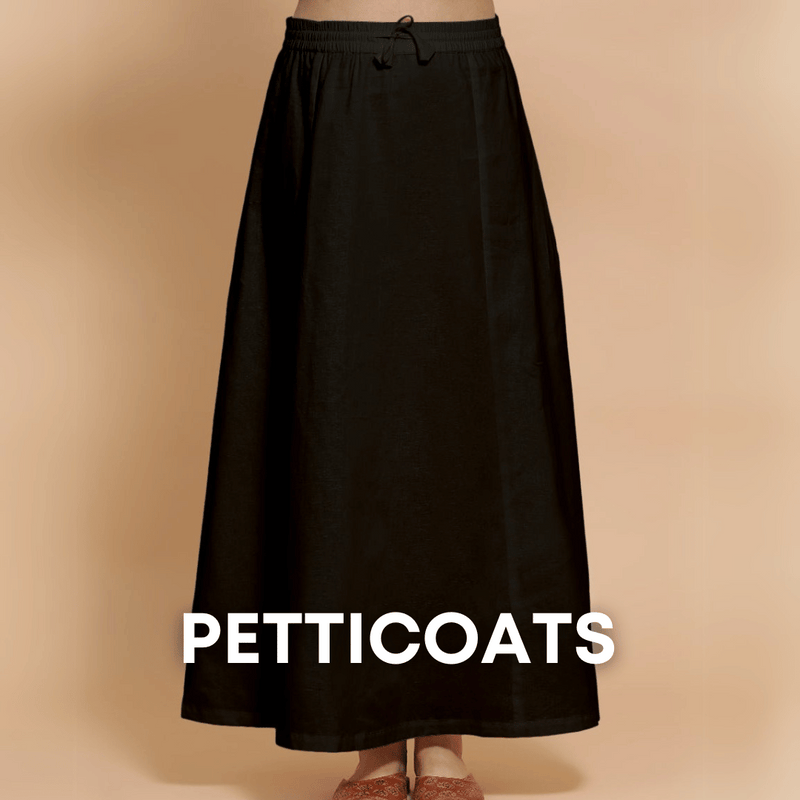 Buy Readymade Linen Underskirt/Petticoat for Sarees