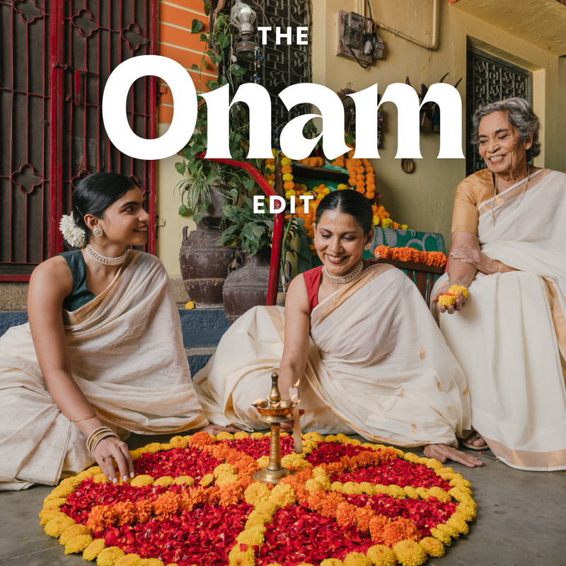 Shop Kasavu Sarees and Saree Blouses For Onam