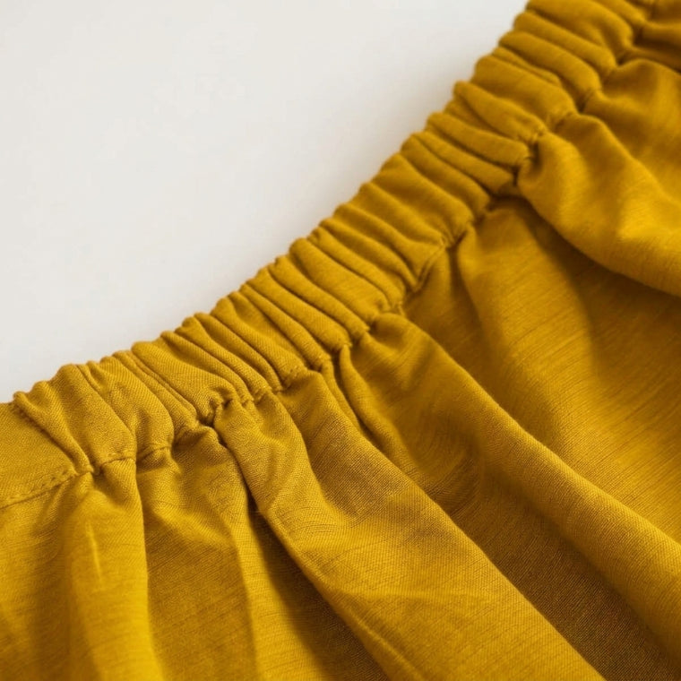 Gungun x Tyohaar | Turmeric Yellow Mangalgiri Cotton Ready-To-Wear Saree