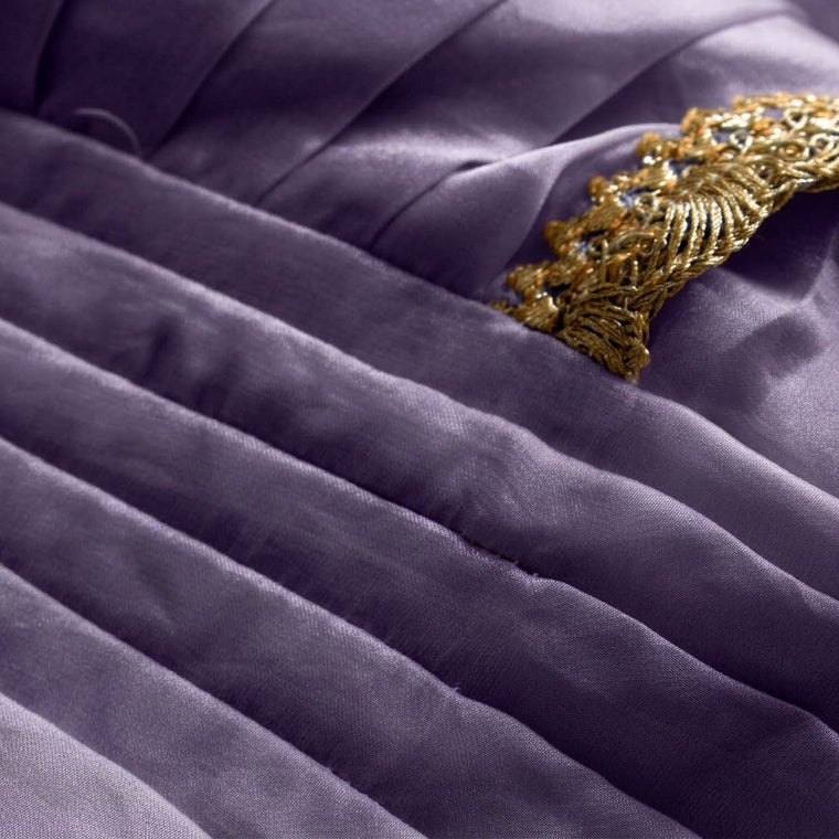 Nureh x Tyohaar | Blush Orchid Shimmer Tissue Skirt Style Saree