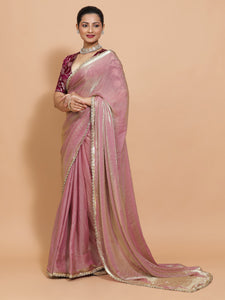 Noor x Tyohaar | Silken Lavender Tissue Ready-to-Wear One Minute Saree