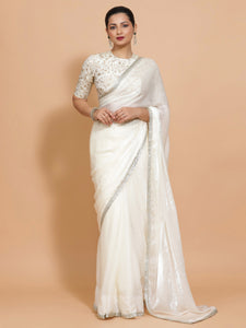 Diana x Tyohaar | Opal Mist Tissue Ready-to-Wear One Minute Saree