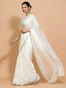 Diana x Tyohaar | Opal Mist Tissue Ready-to-Wear One Minute Saree