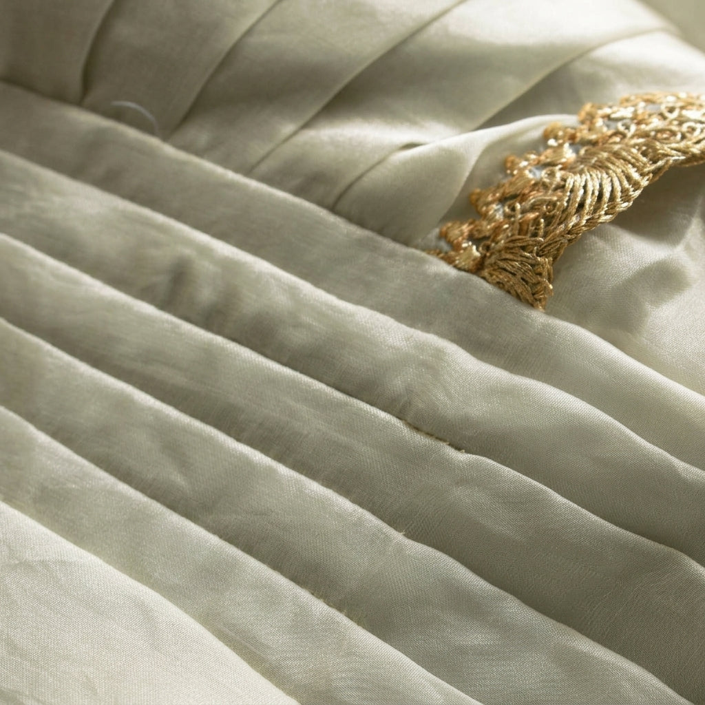 Nureh x Tyohaar | Opal Mist Shimmer Tissue Skirt Style Saree