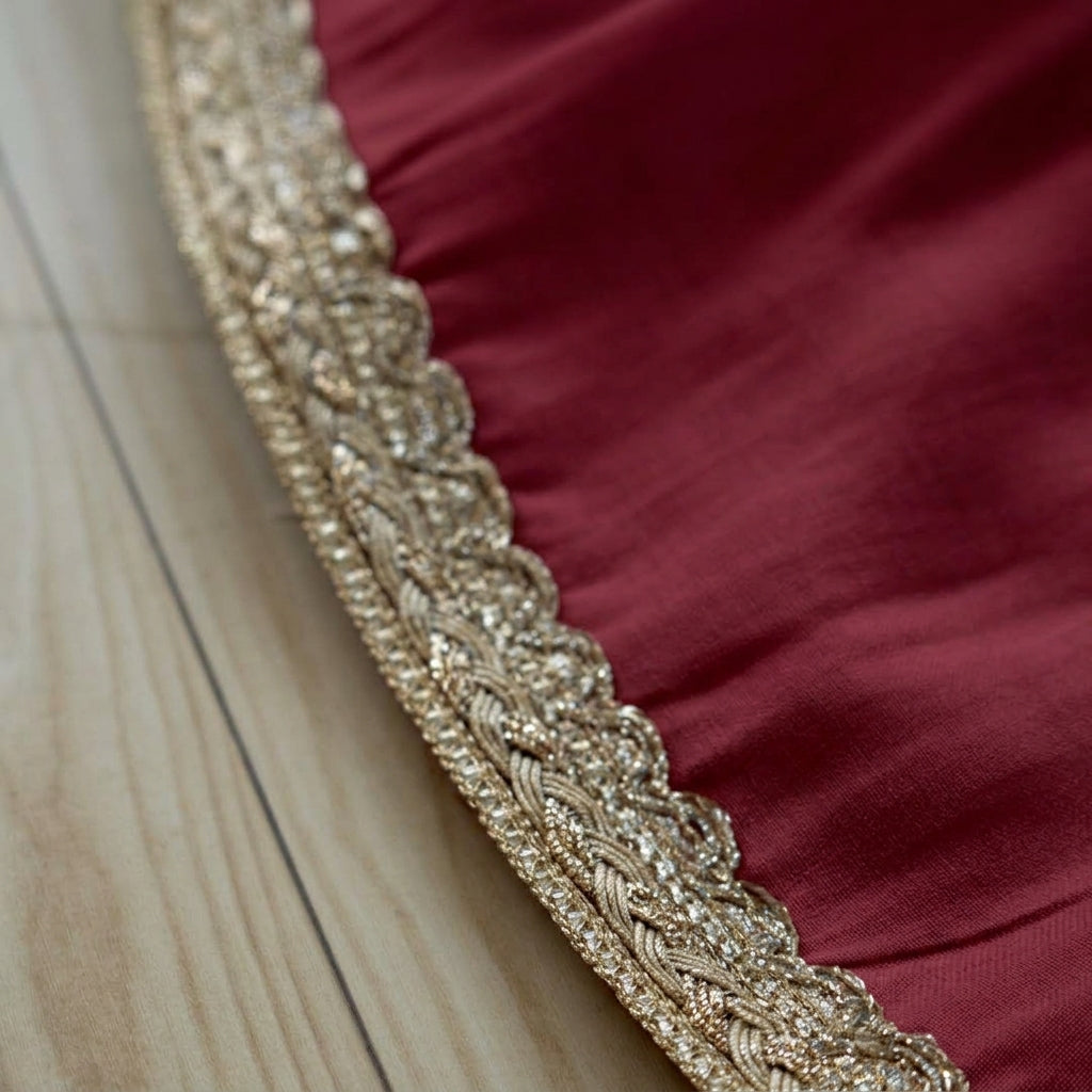 Jugnu x Tyohaar | Red Meenakari Angrakha-Sharara Set