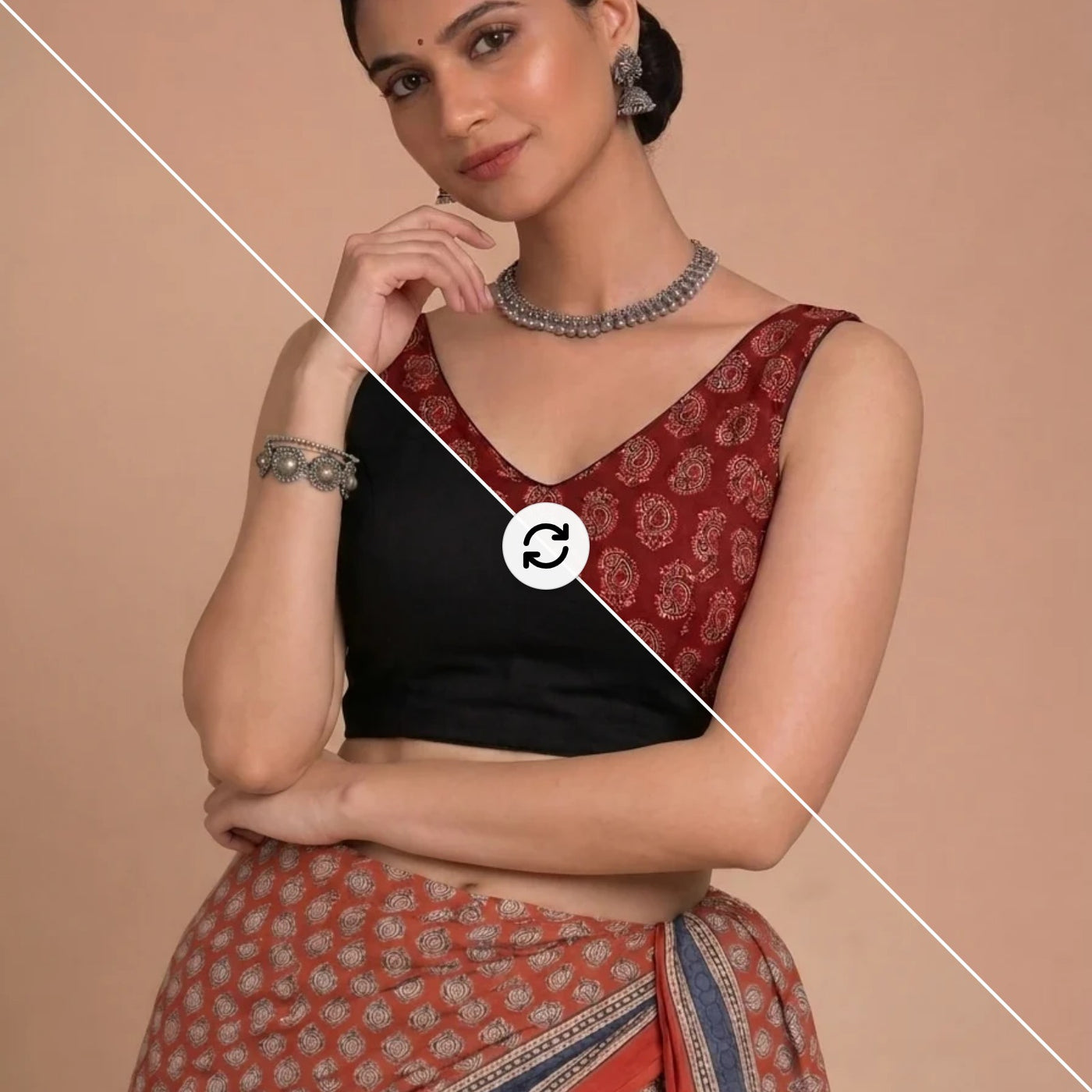 Sleeveless Readymade Blouses