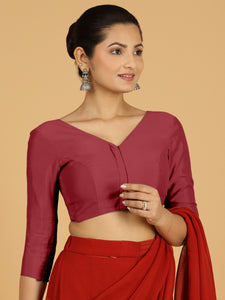 Alia x Rozaana |  Saree Blouse in Scarlet Red