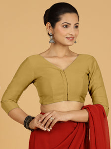 Alia x Rozaana |  Saree Blouse in Dijon Mustard