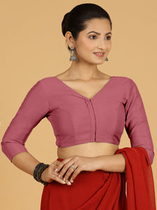 Alia x Rozaana |  Saree Blouse in Rose Pink