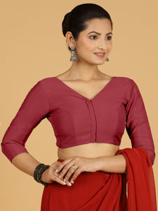 Alia x Rozaana |  Saree Blouse in Scarlet Red