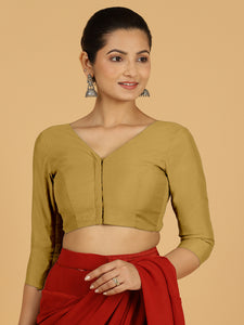 Alia x Rozaana |  Saree Blouse in Dijon Mustard