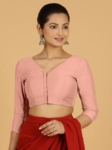 Alia x Rozaana |  Saree Blouse in Sea Pink