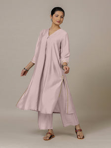 Alisha x Rozaana | A Line Kurta in Lilac with Thread Work | Coords or Only Kurta