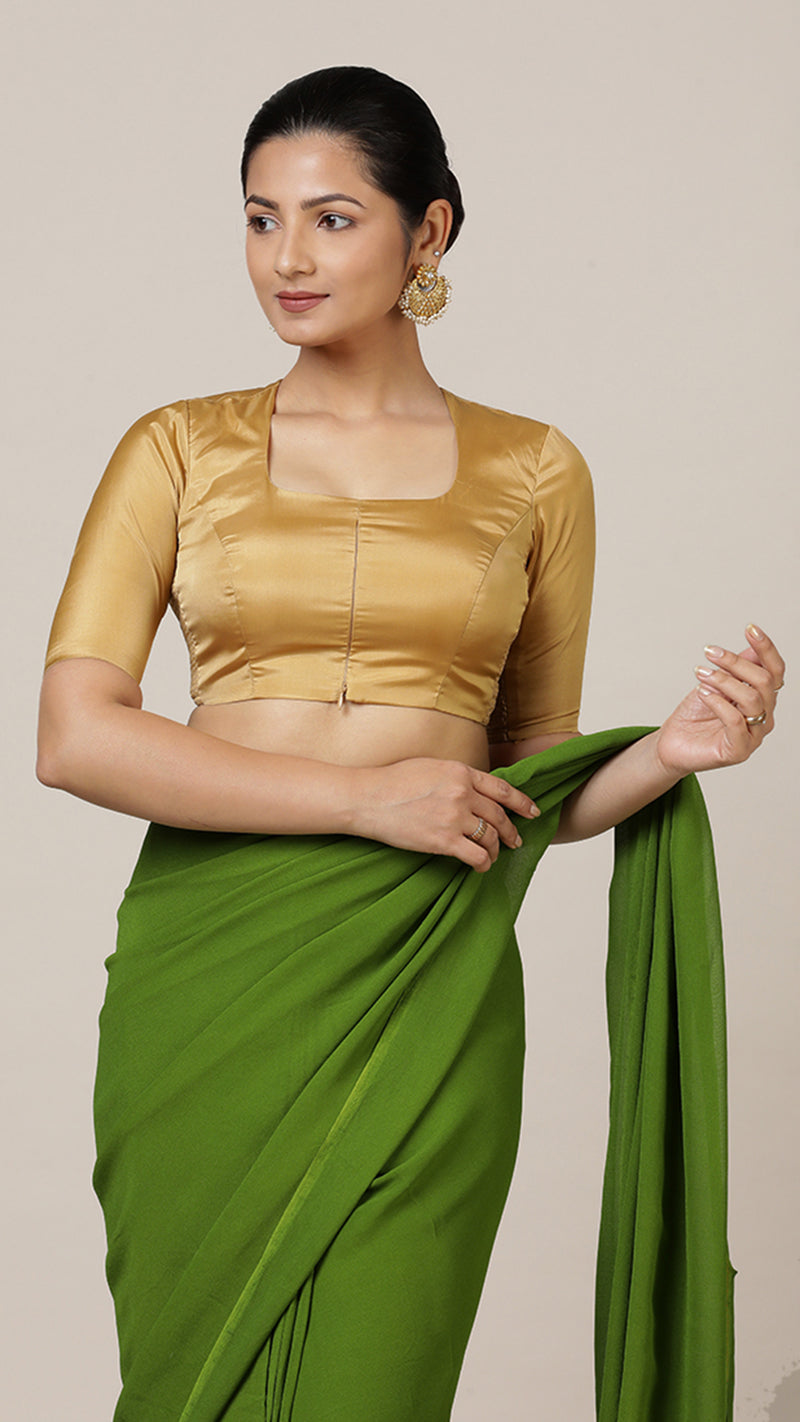 The 6-pc Binks Kasavu Kit with Gold Aziza Blouse - Get Onam-Ready Box-Binks