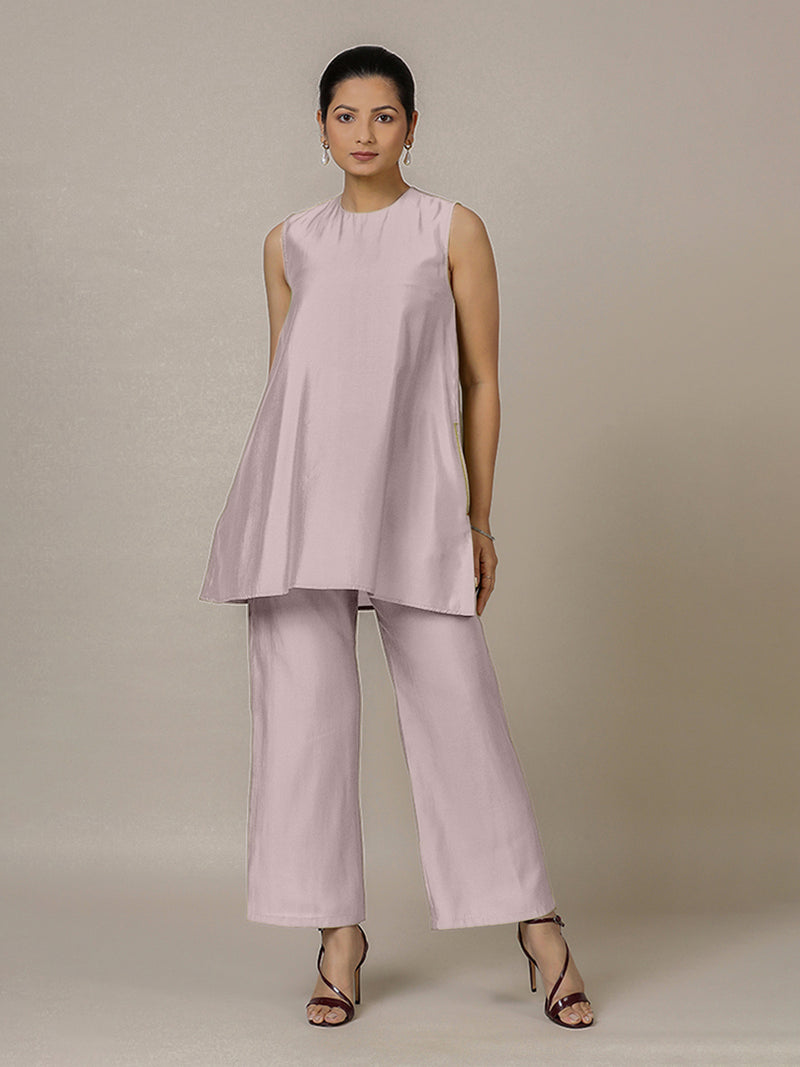 Sana x Rozaana | A Line Kurta in Lilac with Thread Work | Coords or Only Kurta-Binks