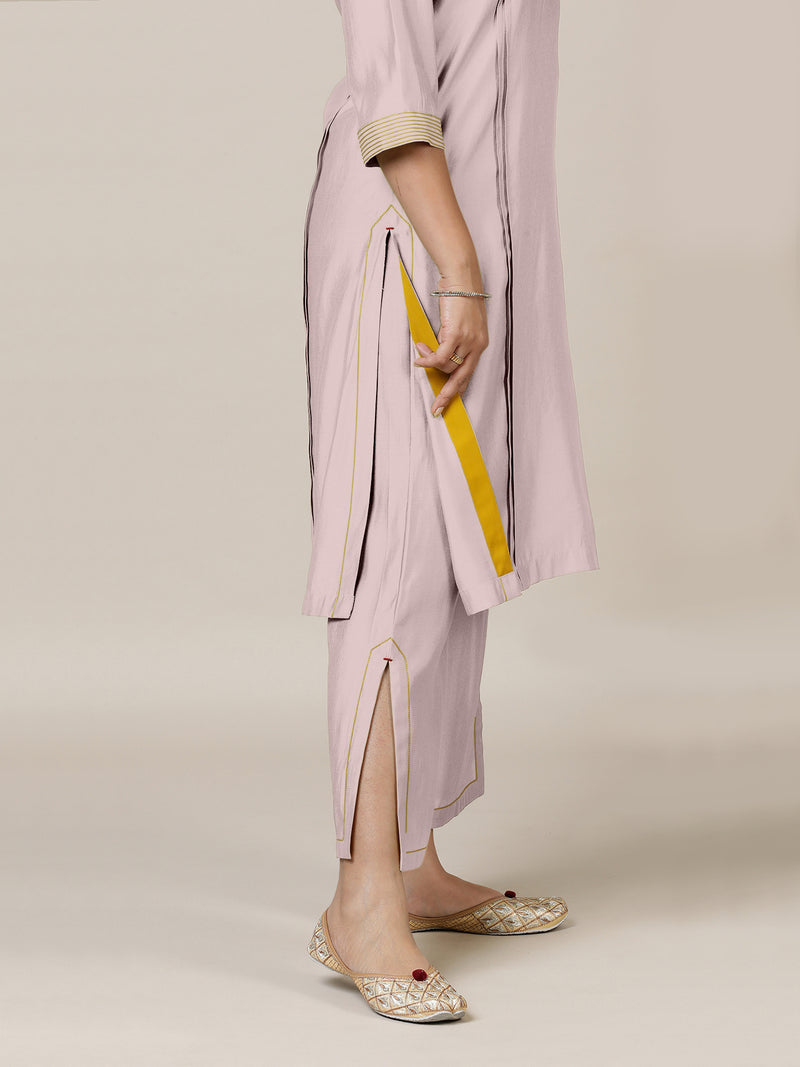 Vanya x Rozaana | A Line Kurta in Lilac with Thread Work | Coords or Only Kurta-Binks
