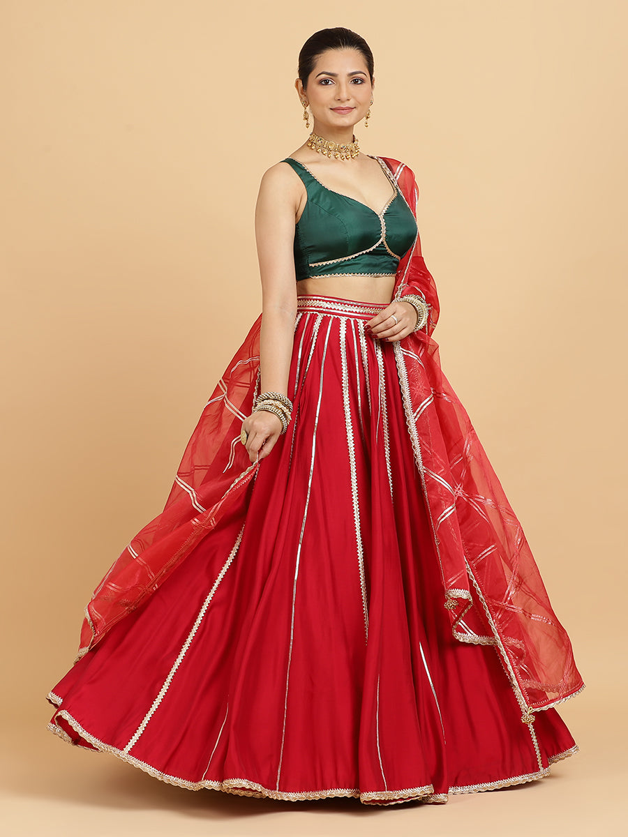 Buy Red Lehengas Online