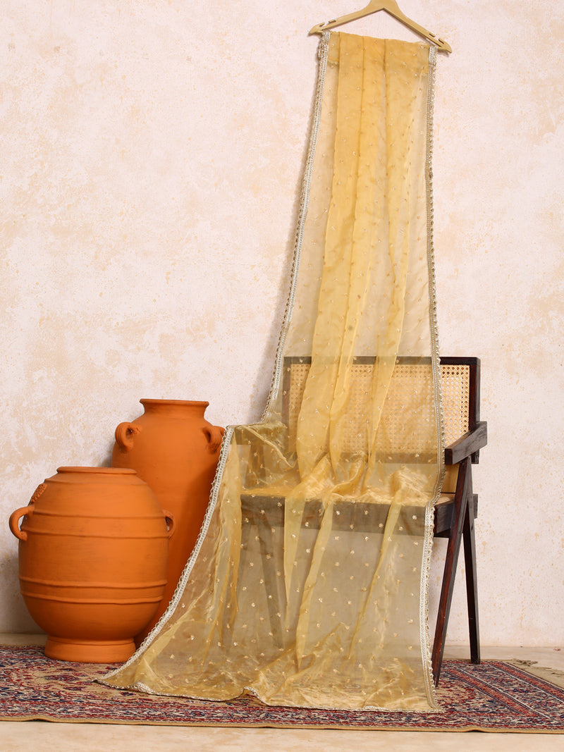 Mahira x Tyohaar | Burgundy Plain Chandheri Lehenga Set with Dupatta-Binks