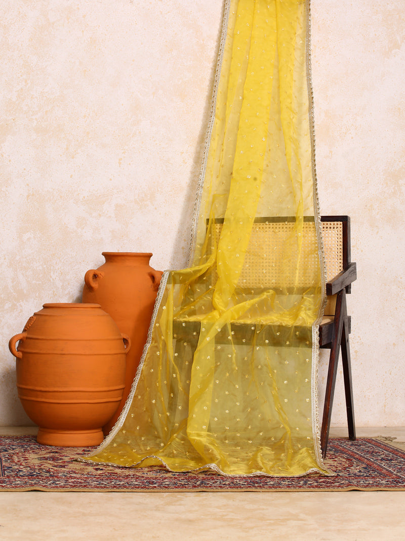 Mahira x Tyohaar | White Plain Chandheri FlareFit™ Lehenga Set with Dupatta-Binks