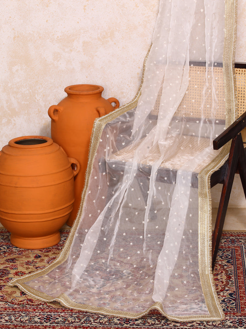 Ruhani x Tyohaar | Soft Pink Gold Tissue FlareFit™ Lehenga Set with Dupatta-Binks