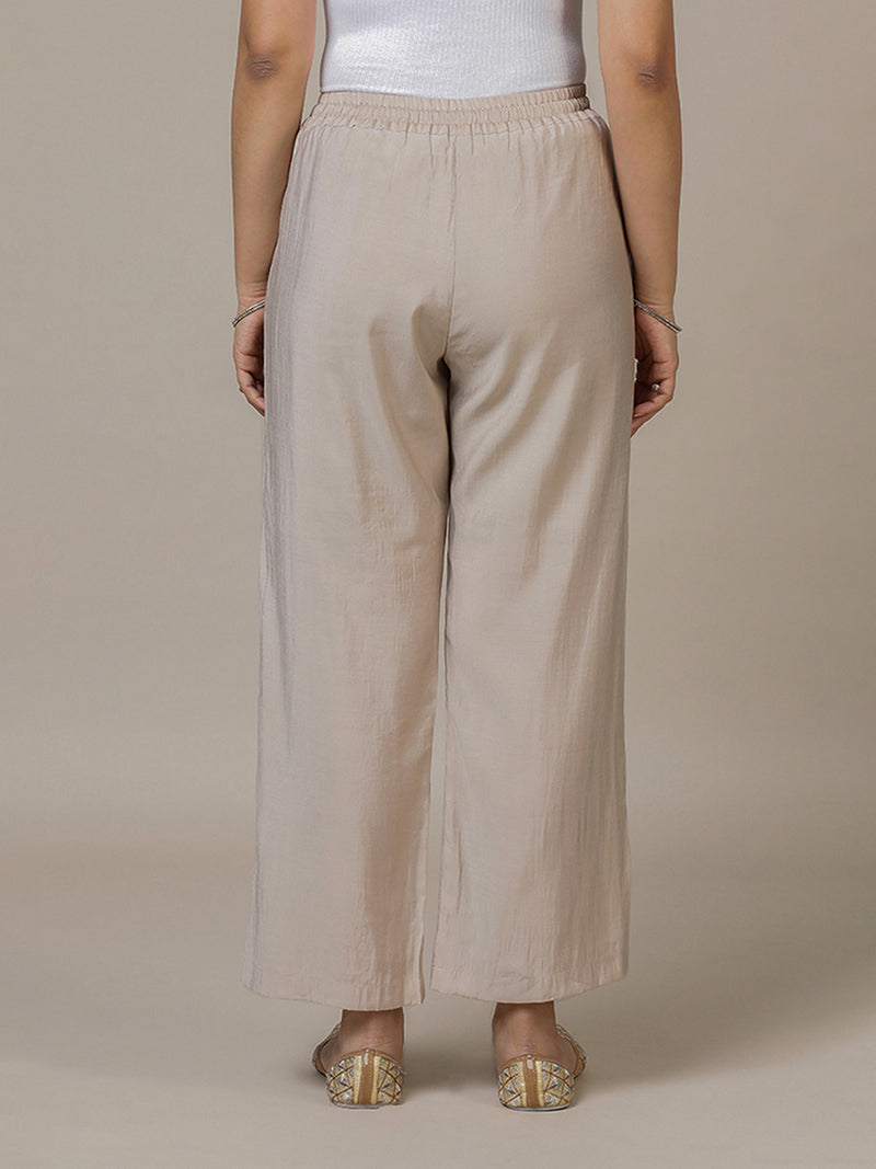 Fiza x Rozaana | Straight Pant in Oyster Grey-Binks