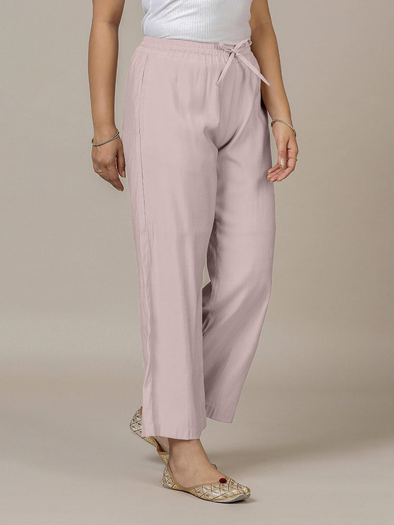 Fiza x Rozaana | Straight Pant in Lilac-Binks