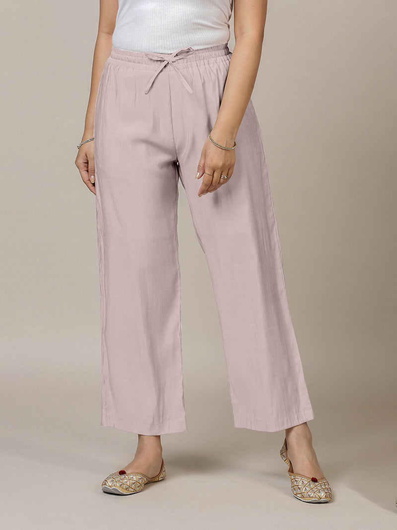 Fiza x Rozaana | Straight Pant in Lilac-Binks
