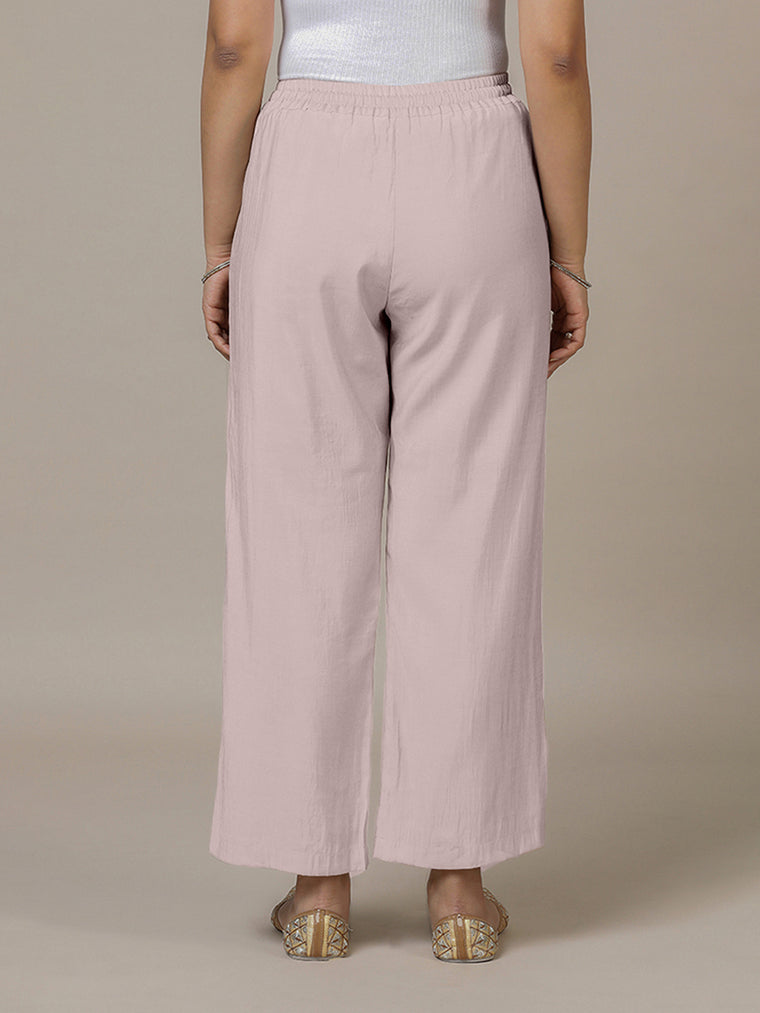 Fiza x Rozaana Pant/Trousers, in Purple, made for daily & work (view 2).