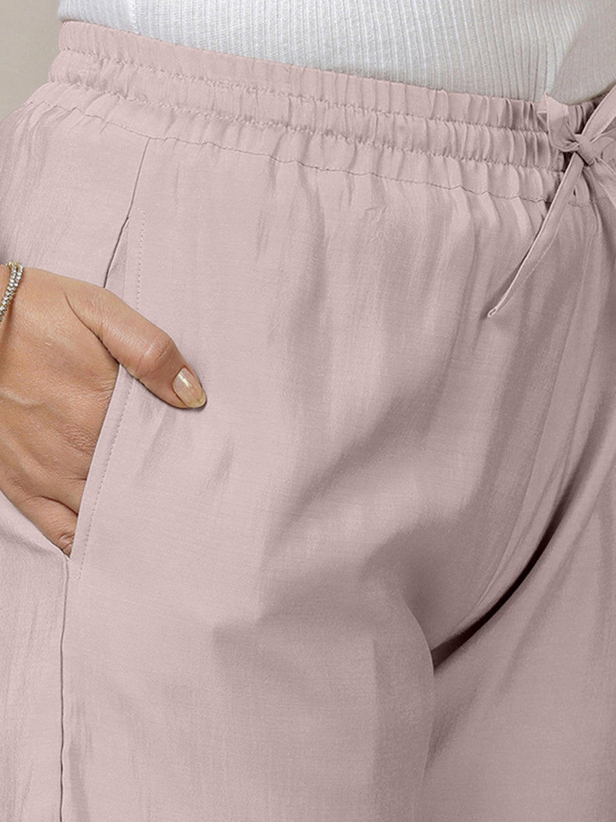 Fiza x Rozaana Pant/Trousers, in Purple, made for daily & work (view 3).