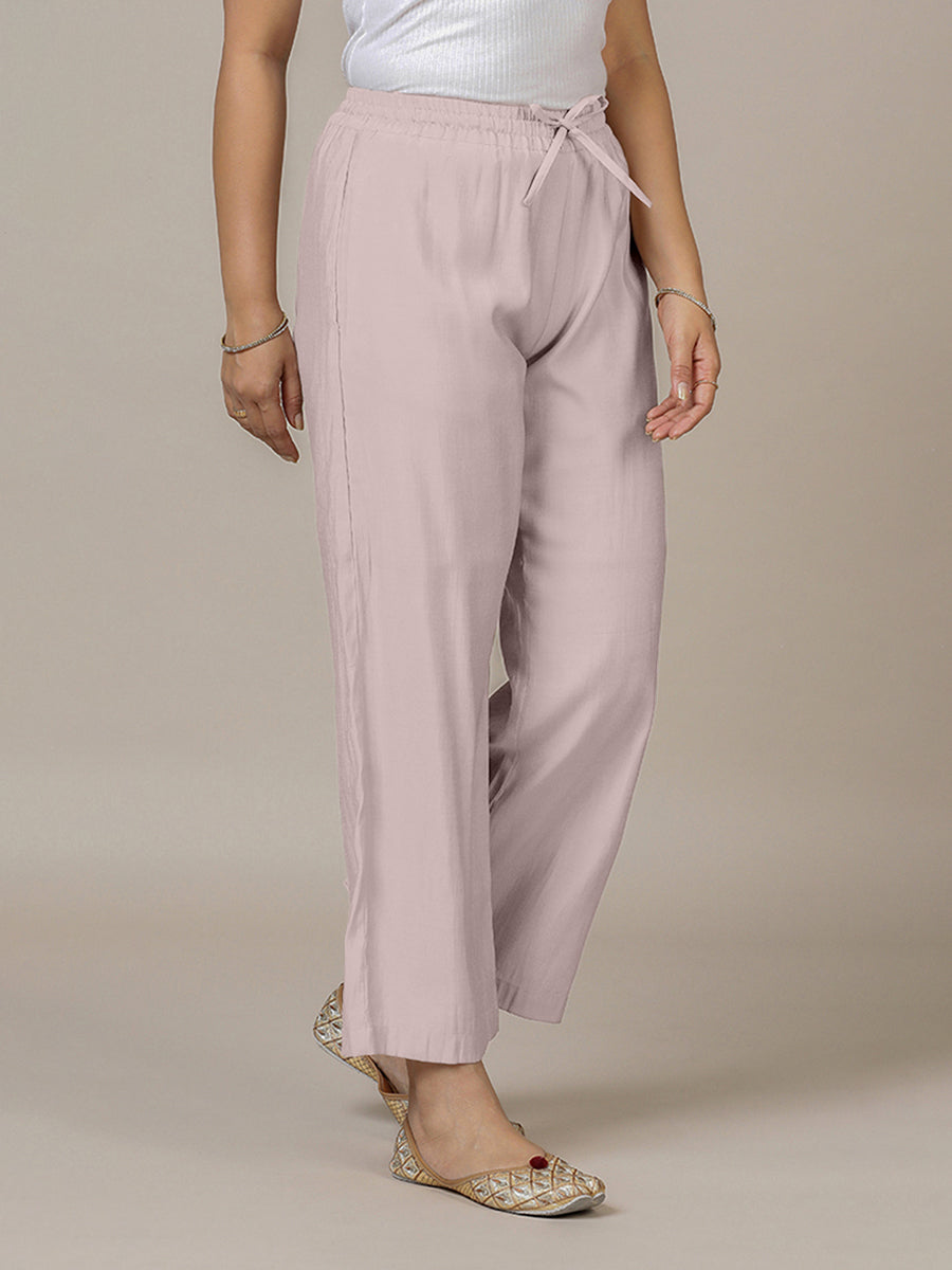 Fiza x Rozaana Pant/Trousers, in Purple, made for daily & work (view 5).