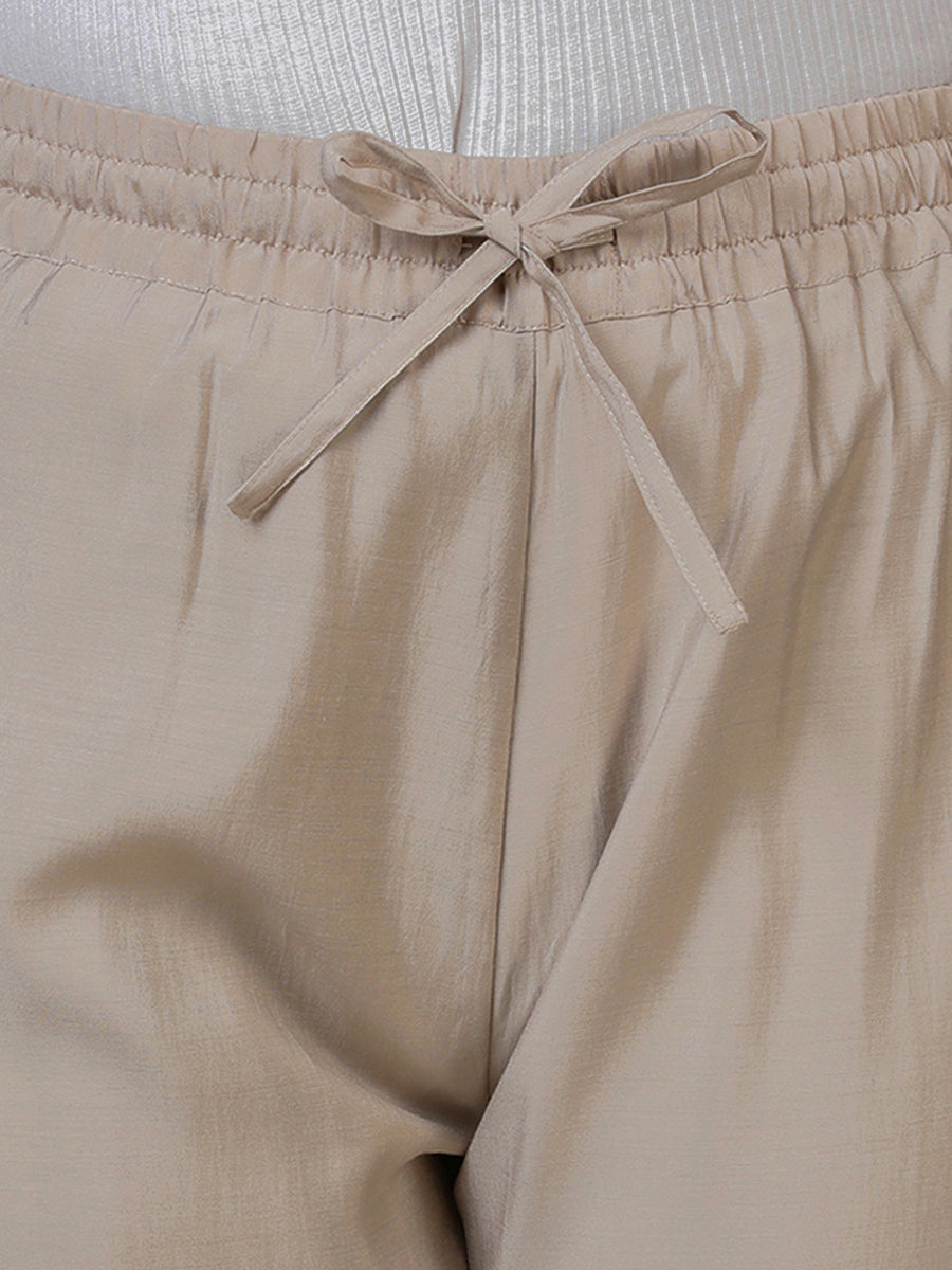Fiza x Rozaana Pant/Trousers, in Grey, made for daily & work (view 4).