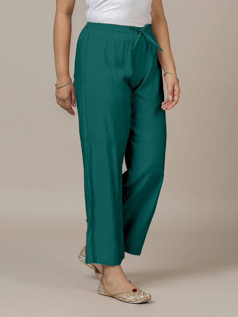 Fiza x Rozaana Pant/Trousers, in Green, made for daily & work.
